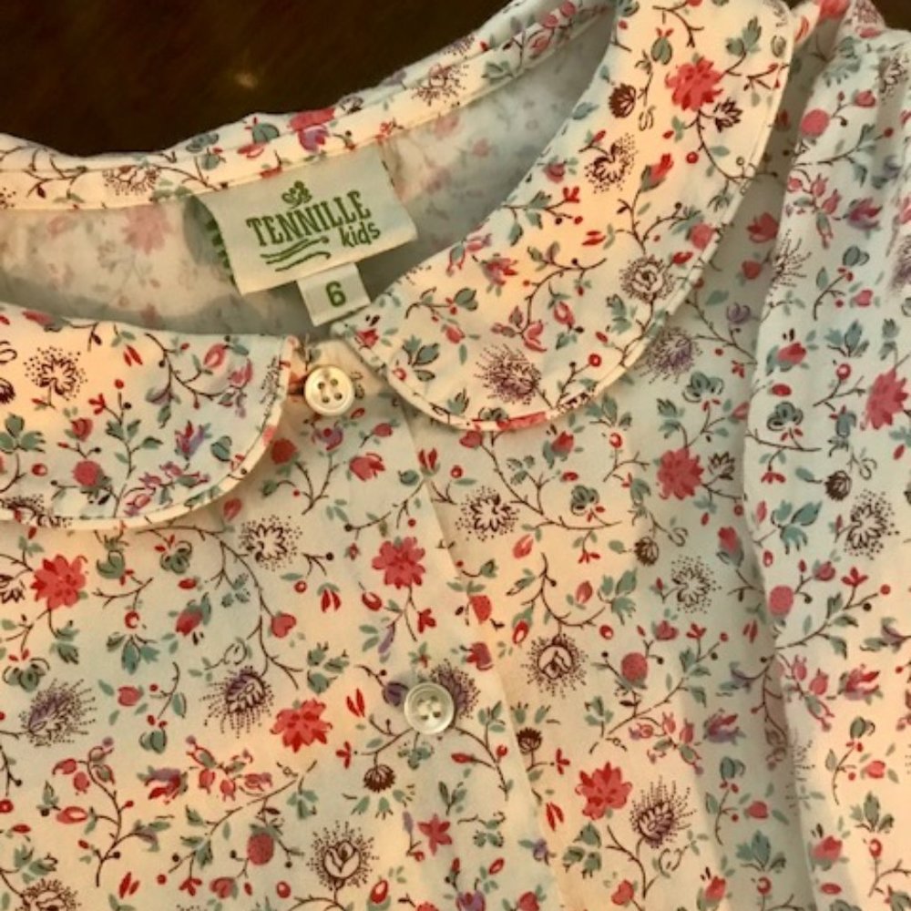 Tennille & Co SZ 6 Floral Blouse EUC